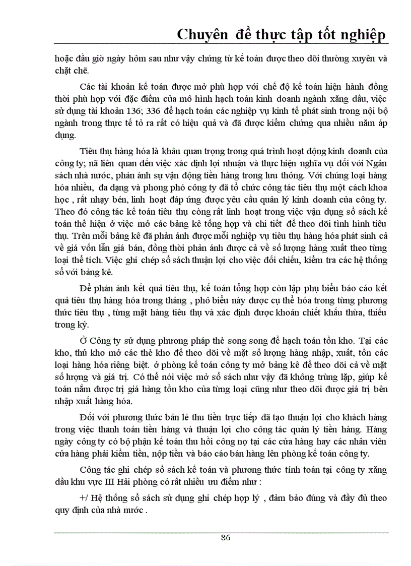 image for page Kế toán tiêu thụ hàng hoá và xác định kết quả kinh doanh ở công ty xăng dầu khu vực III