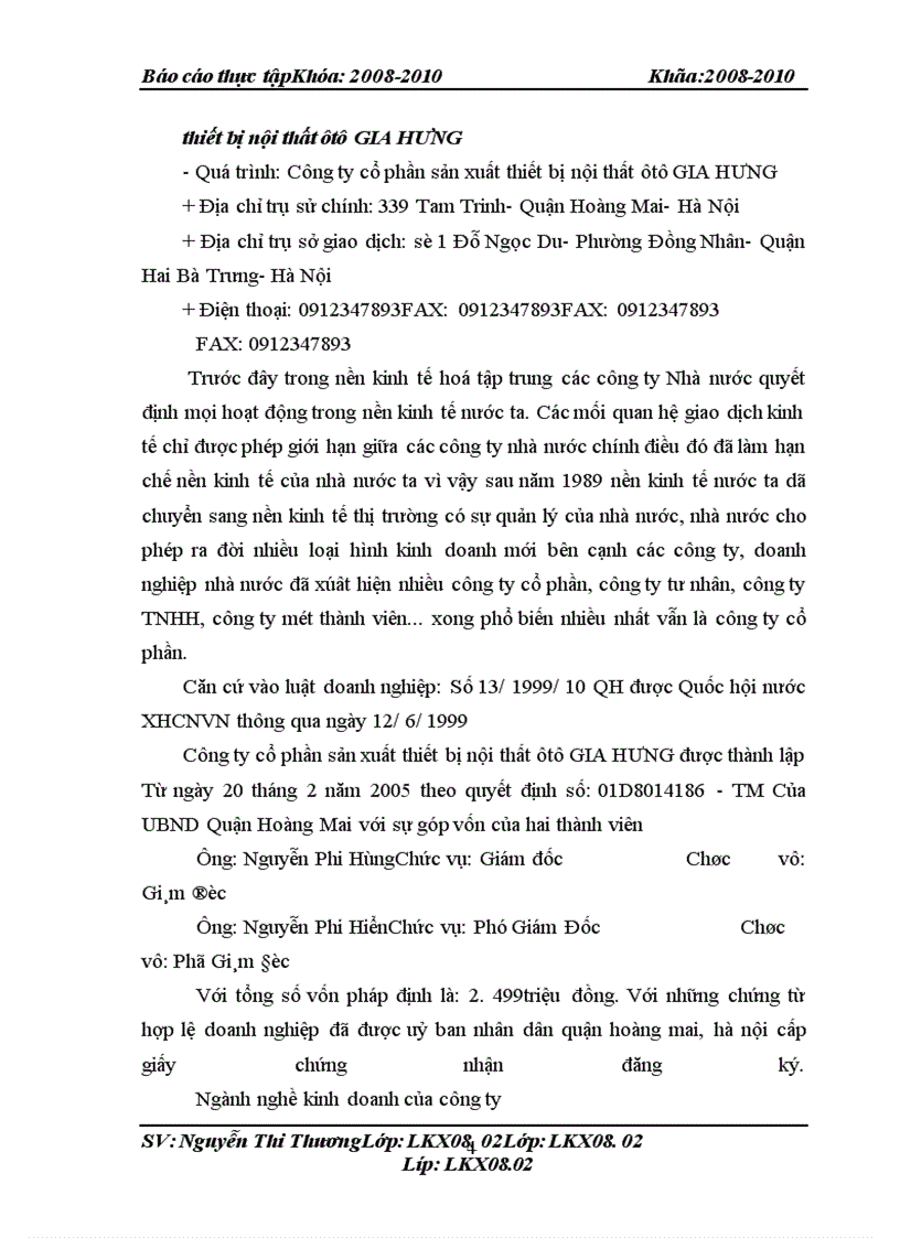 image for page Hoàn thiện chi phí sản xuất và tính giá thành sản phẩm lót sàn ô tô tại công ty cổ phần sản xuất thiết bị nội thất ô tô GIA HƯNG