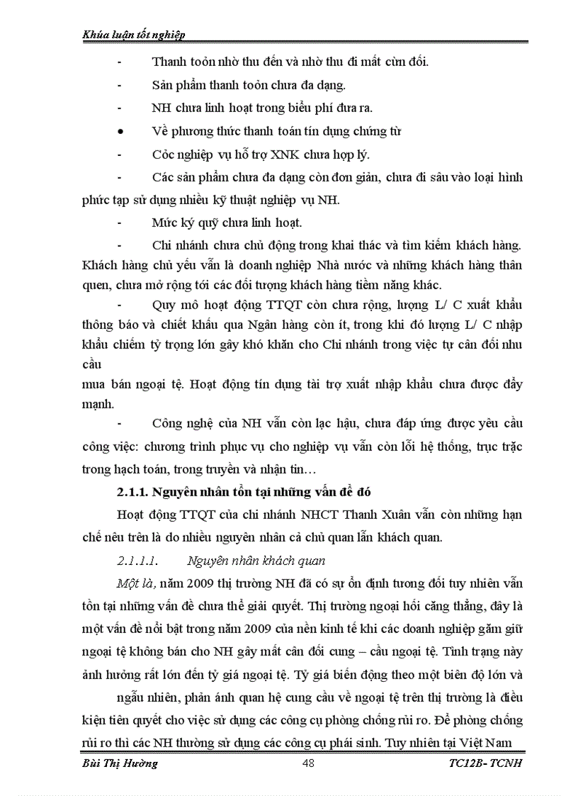 image for page Giải pháp nâng cao chất lượng thanh toán quốc tế tại chi nhánh Ngân hàng công thương Thanh Xuân