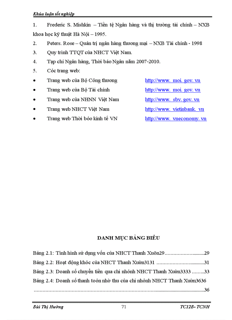 image for page Giải pháp nâng cao chất lượng thanh toán quốc tế tại chi nhánh Ngân hàng công thương Thanh Xuân