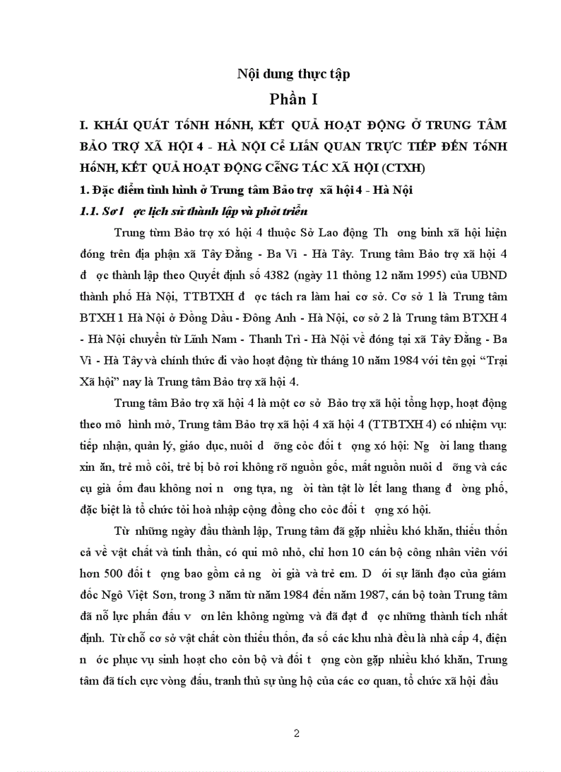 image for page Thực trạng tình hình, kết quả hoạt động asxh ở ttbtxh 4 - hà nội