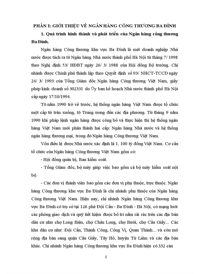 image for page Những khó khăn và thuận lợi của Ngân hàng Công thương Ba Đình