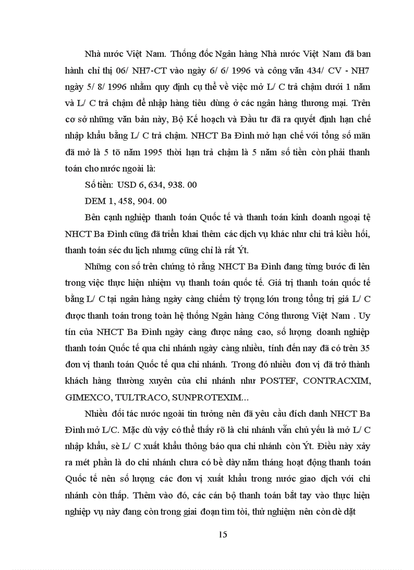 image for page Những khó khăn và thuận lợi của Ngân hàng Công thương Ba Đình