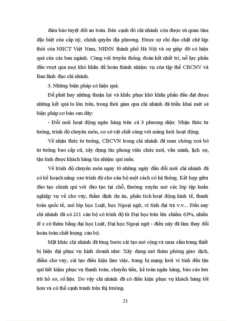 image for page Những khó khăn và thuận lợi của Ngân hàng Công thương Ba Đình