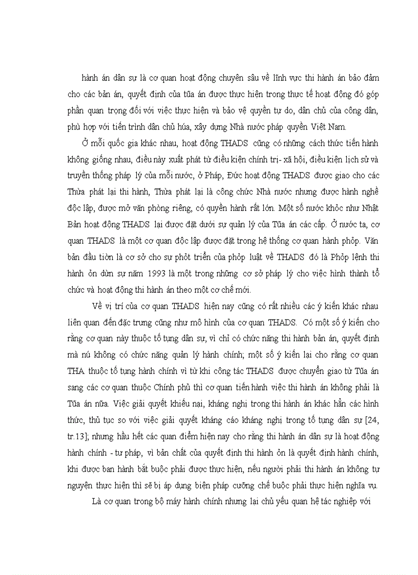 image for page Cơ quan thi hành án dân sự- Cơ quan chuyên môn trong bộ máy hành chính