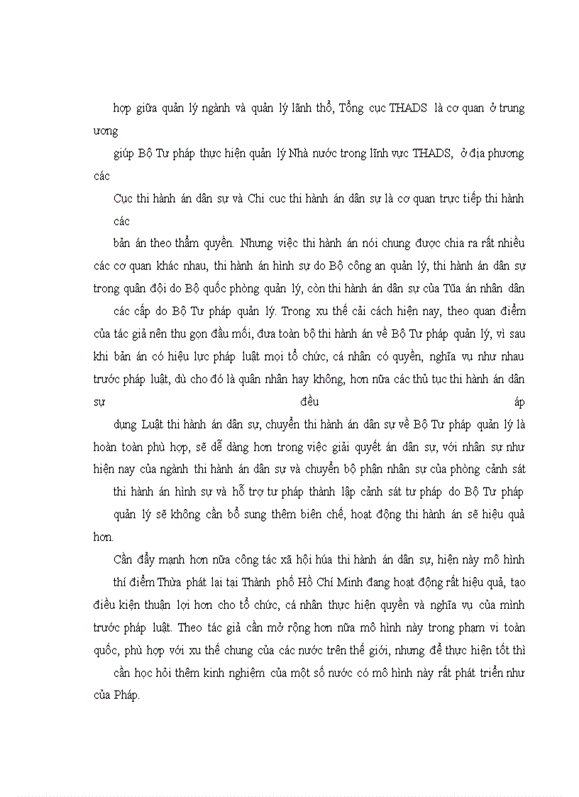 image for page Cơ quan thi hành án dân sự- Cơ quan chuyên môn trong bộ máy hành chính