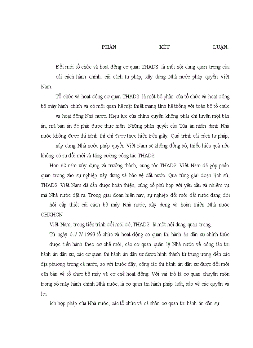 image for page Cơ quan thi hành án dân sự- Cơ quan chuyên môn trong bộ máy hành chính