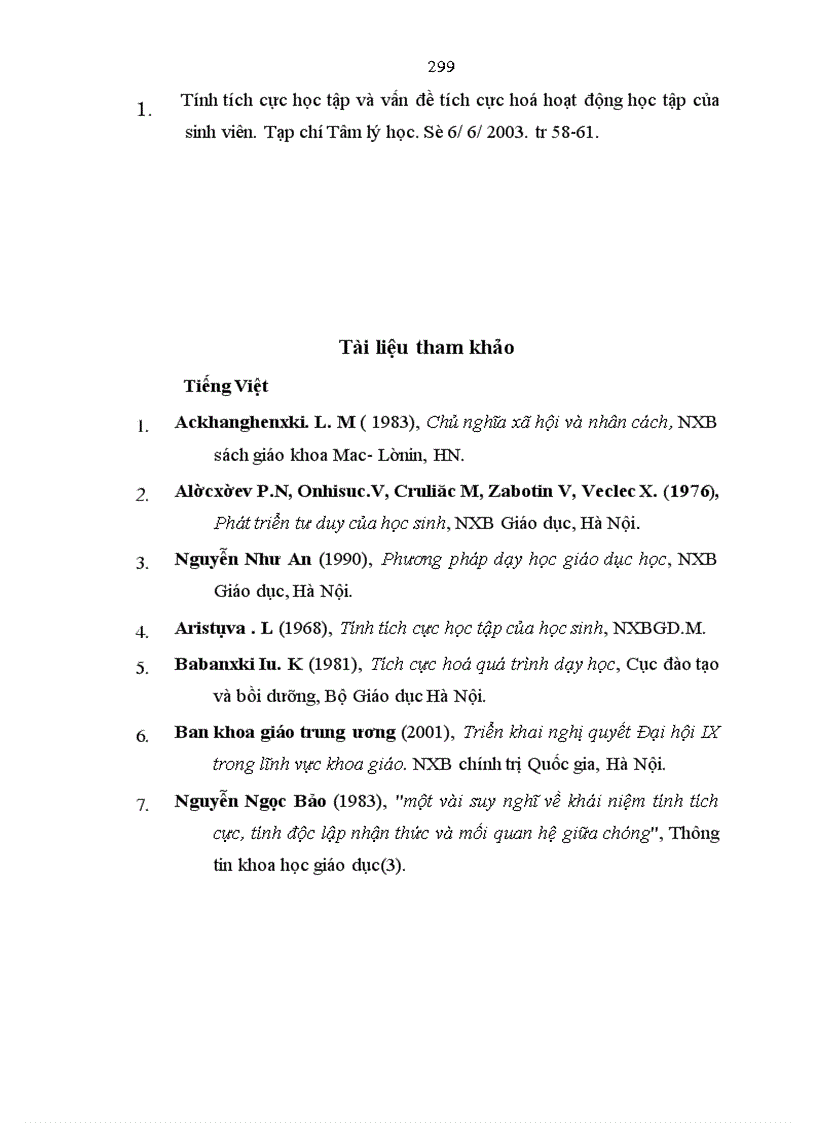 image for page Nghiên cứu tính tích cực học tập môn Tâm lý học của sinh viên Đại học Sư phạm Hải Phòng