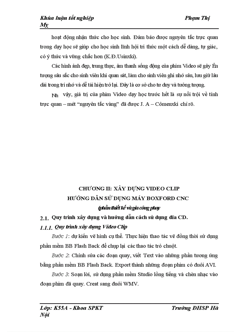 image for page Xây dựng Video Clip hướng dẫn thao tác thực hành máy Boxford CNC