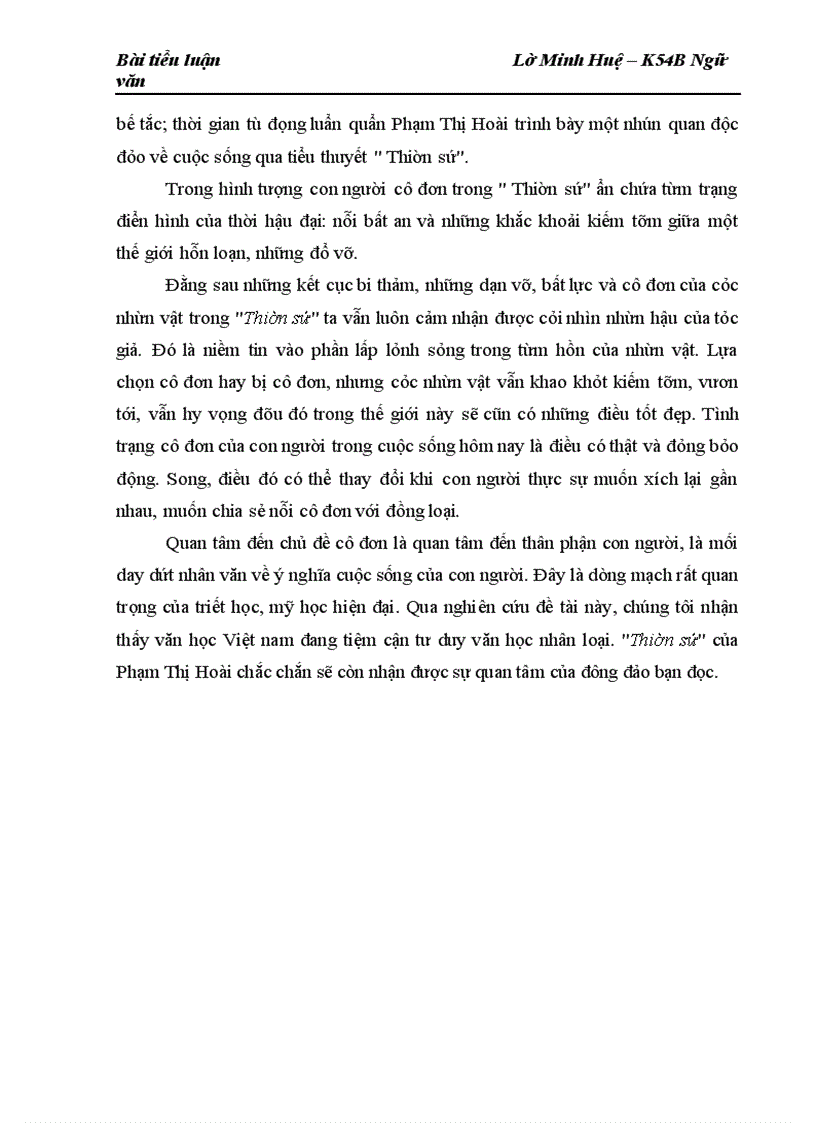 image for page Một số phương thức nghệ thuật khắc hoạ hình tượng con người cô đơn trong Thiên sứ của Phạm Thị Hoài