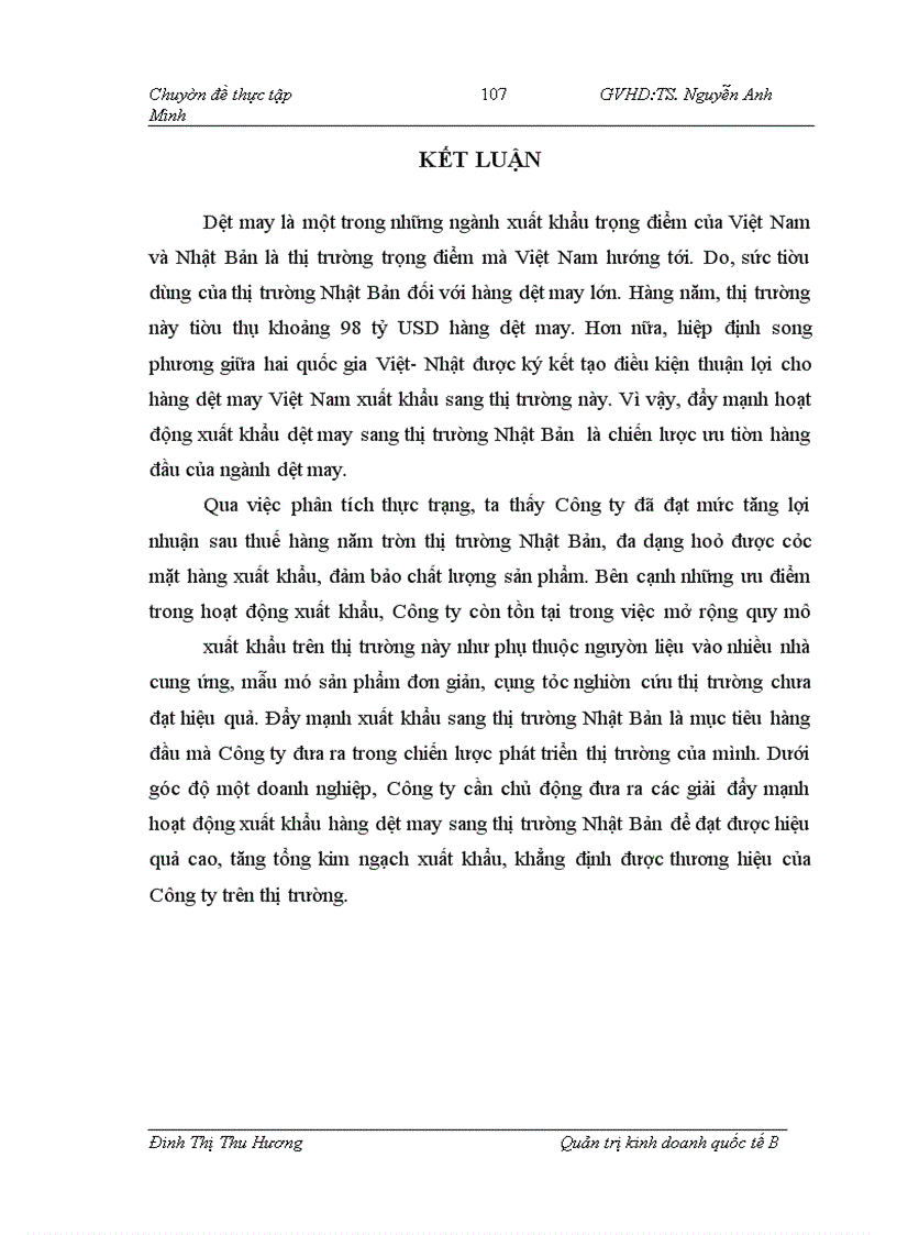 image for page Đẩy mạnh hoạt động xuất khẩu của Công ty Sản xuất Xuất nhập khẩu Dệt may sang thị trường Nhật Bản