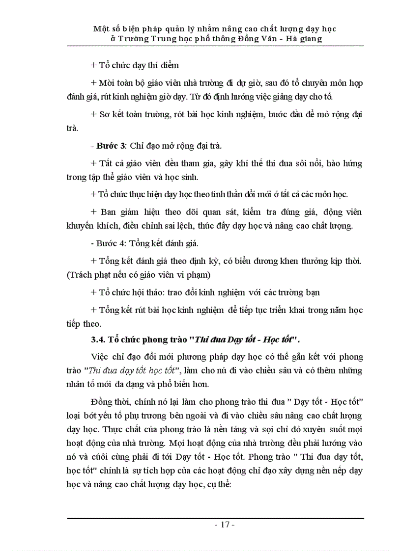 image for page Một số biện pháp quản lý nhằm nâng cao chất lượng dạy học ở trường trung học phổ thông Đồng Văn - Hà giang