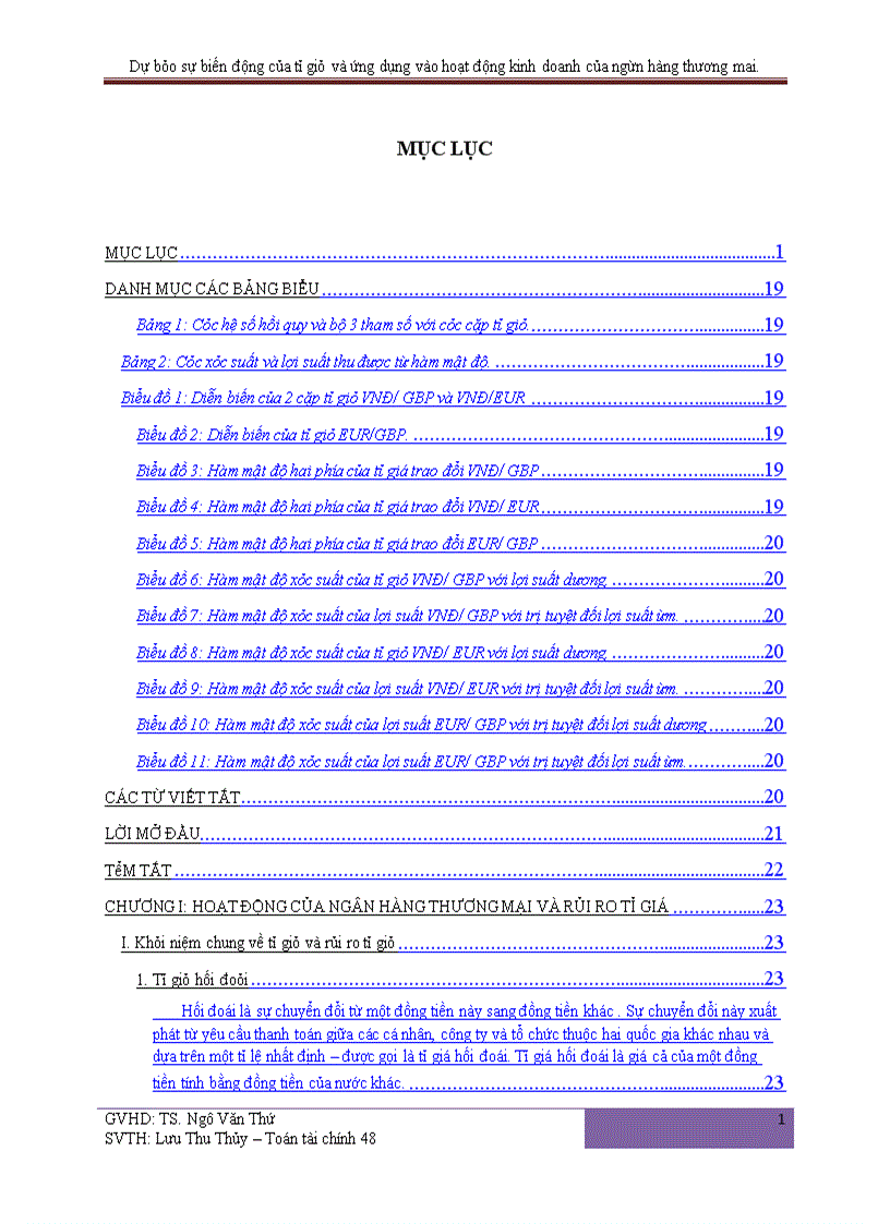 image for page Dự báo sự biến động của tỉ giá và ứng dụng vào hoạt động kinh doanh của ngân hàng thương mại