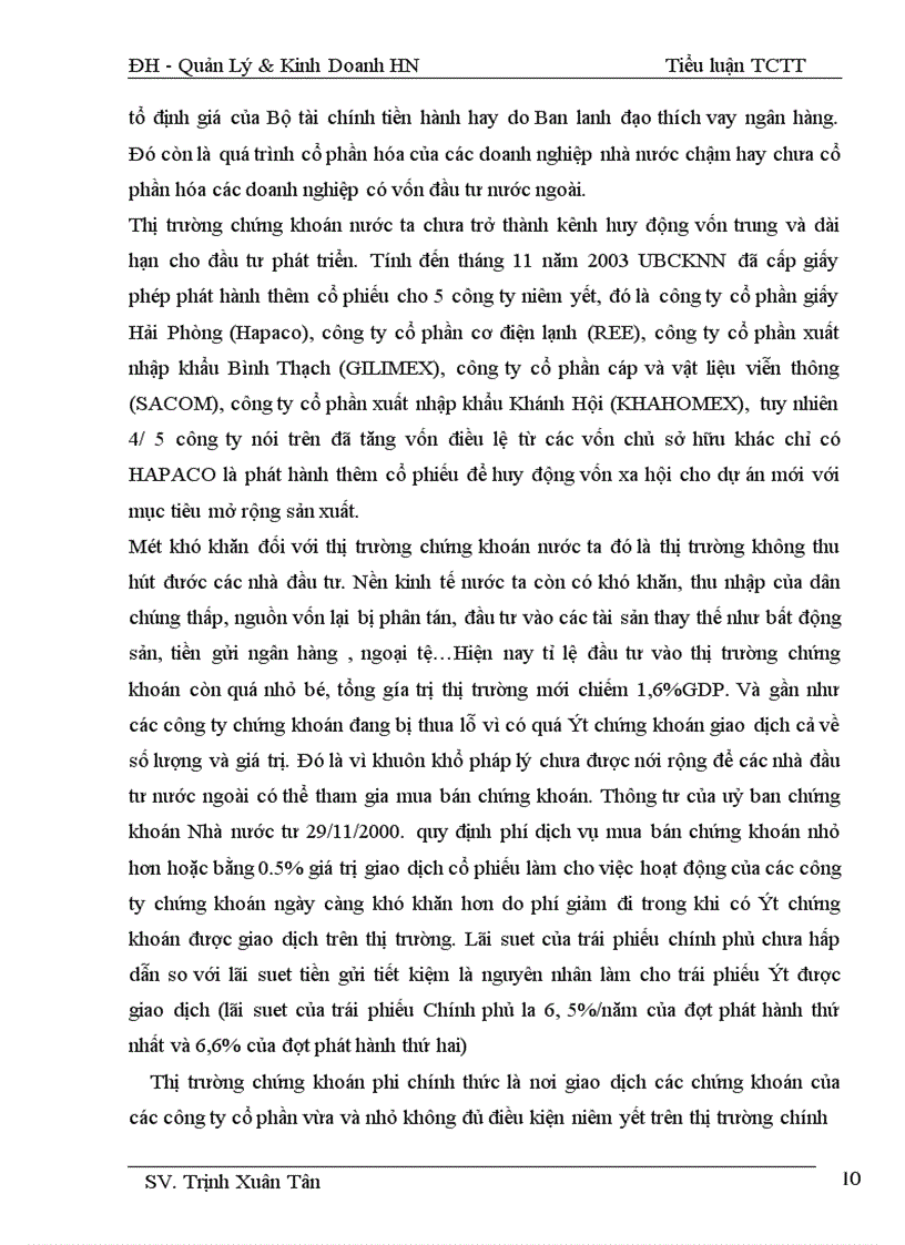 image for page Thị trường chứng khoán Việt Nam và các hoạt động hiện nay.