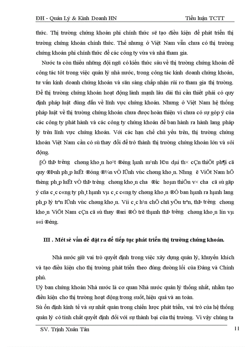 image for page Thị trường chứng khoán Việt Nam và các hoạt động hiện nay.