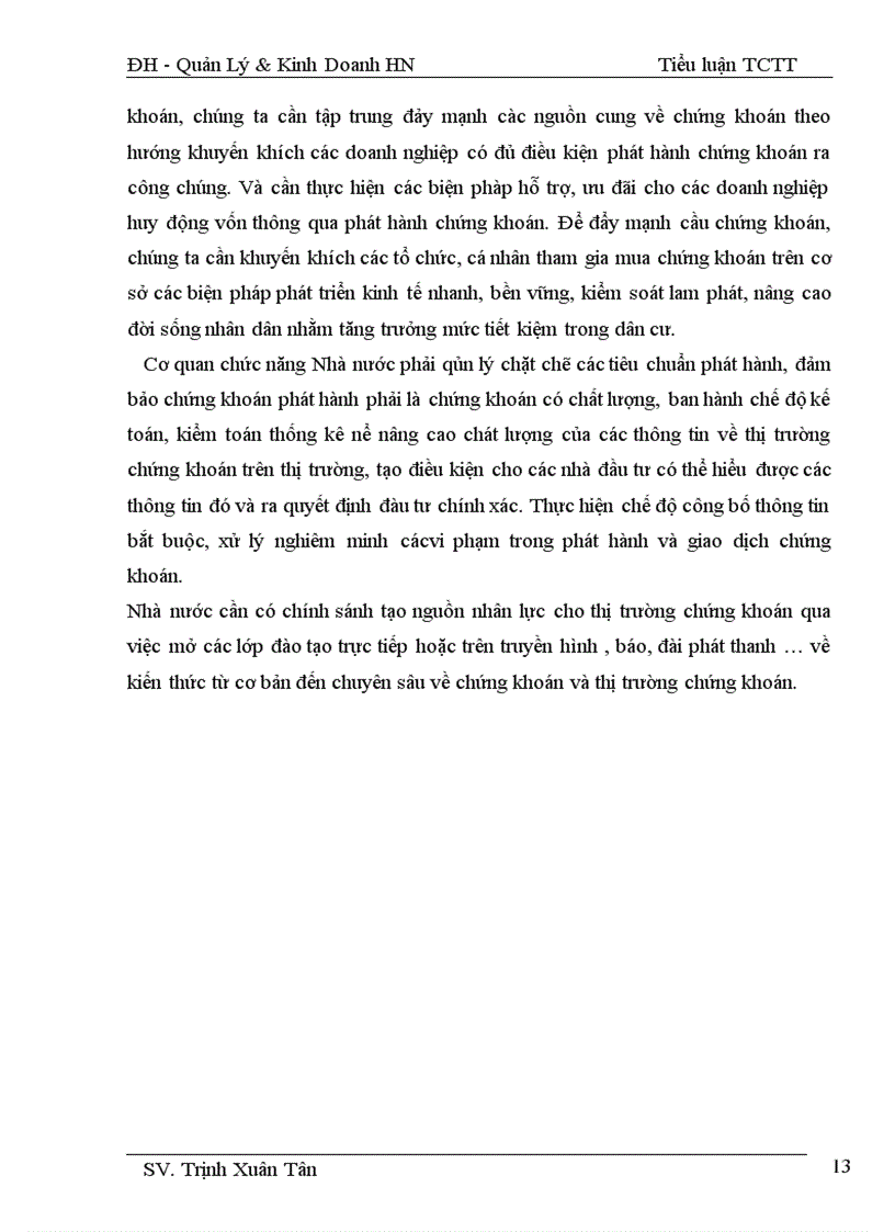 image for page Thị trường chứng khoán Việt Nam và các hoạt động hiện nay.