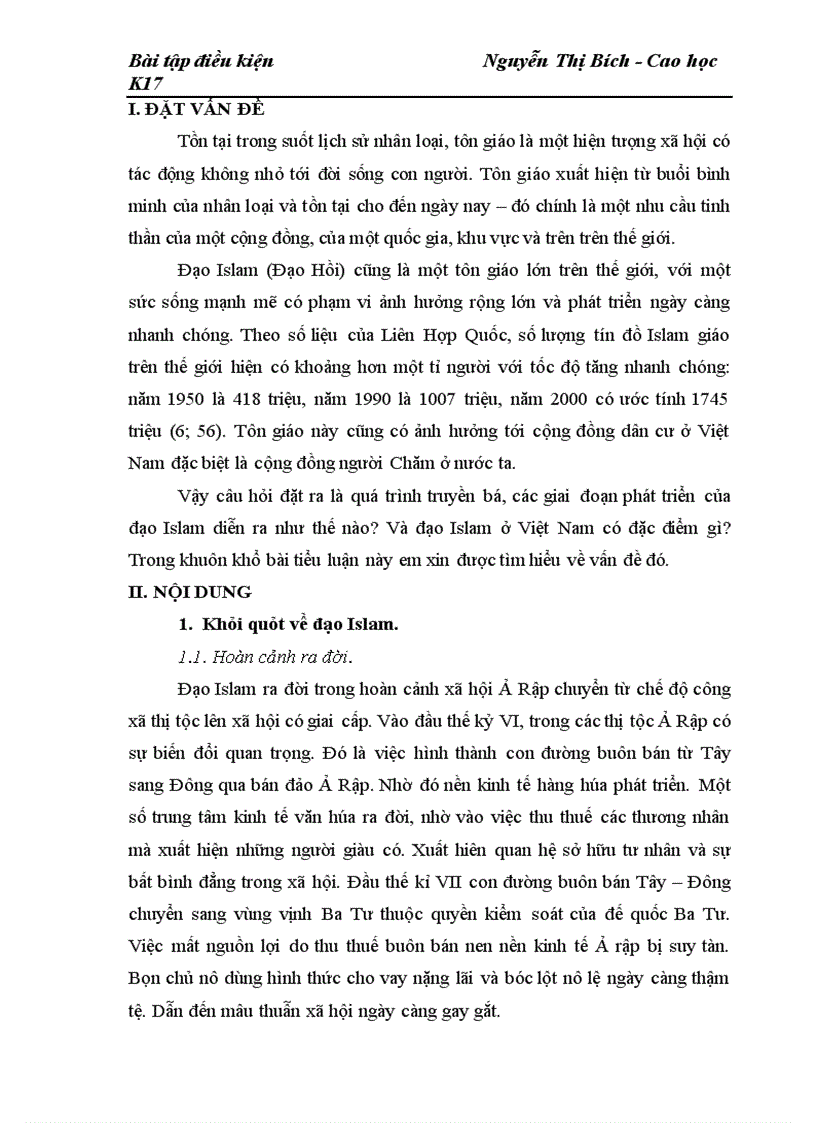 image for page Các giai đoạn phát triển của đạo Islam và đặc điểm đạo Islam ở Việt Nam