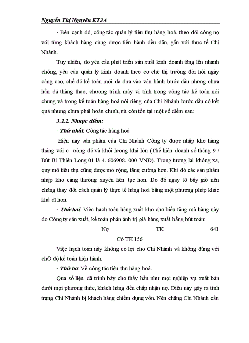 image for page Thực tế công tác tiêu thụ hàng hoá và xác định kết quả ở Chi nhánh Công ty Bút Bi Thiên Long- Hà Nội