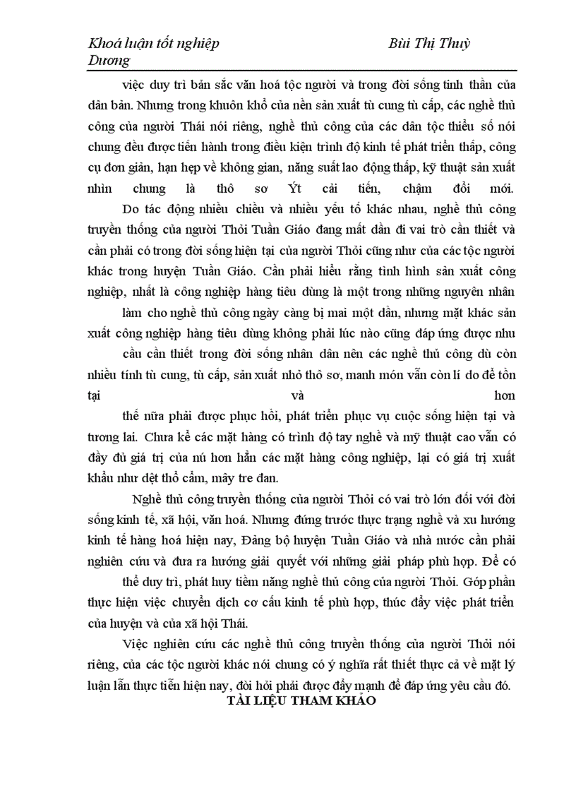 image for page Bước đầu tìm hiểu nghề thủ công truyền thống của người Thái huyện Tuần Giáo, tỉnh Điện Biên