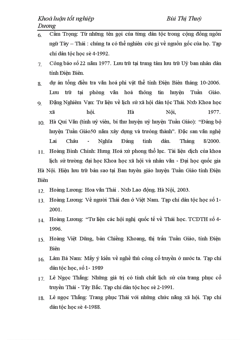 image for page Bước đầu tìm hiểu nghề thủ công truyền thống của người Thái huyện Tuần Giáo, tỉnh Điện Biên