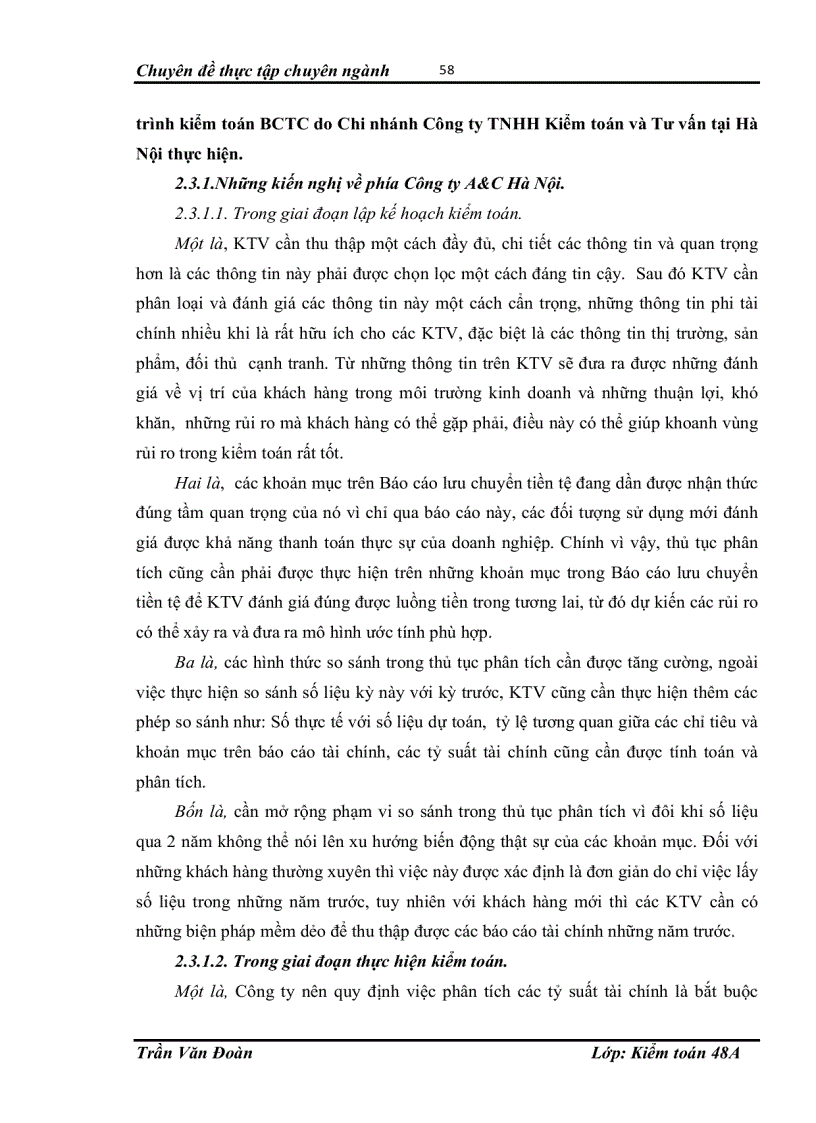 image for page Hoàn thiện vận dụng thủ tục phân tích trong quy trình kiểm toán báo cáo tài chính do Chi nhánh Công ty Trách Nhiệm Hữu Hạn Kiểm toán và Tư vấn tại Hà Nội thực hiện.