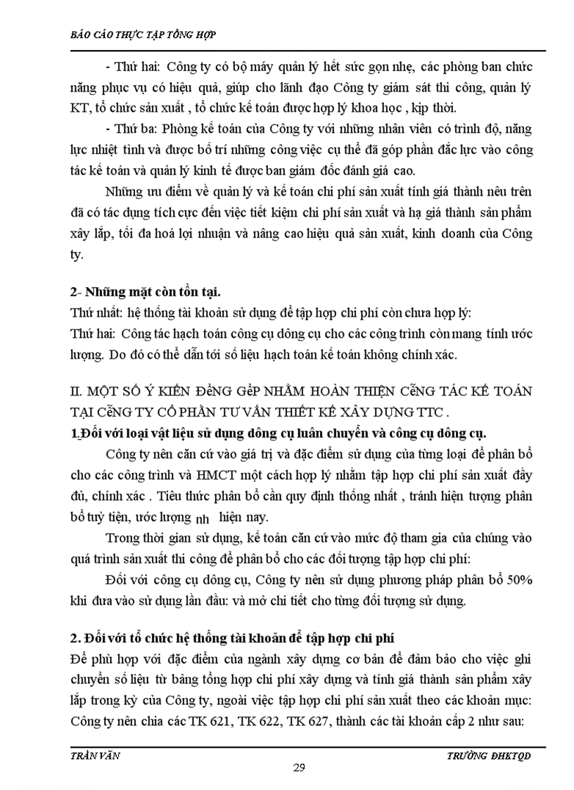 image for page Đánh giá chung về công tác kế toán tại Công ty cổ phần tư vấn thiết kế xây dựng TTC