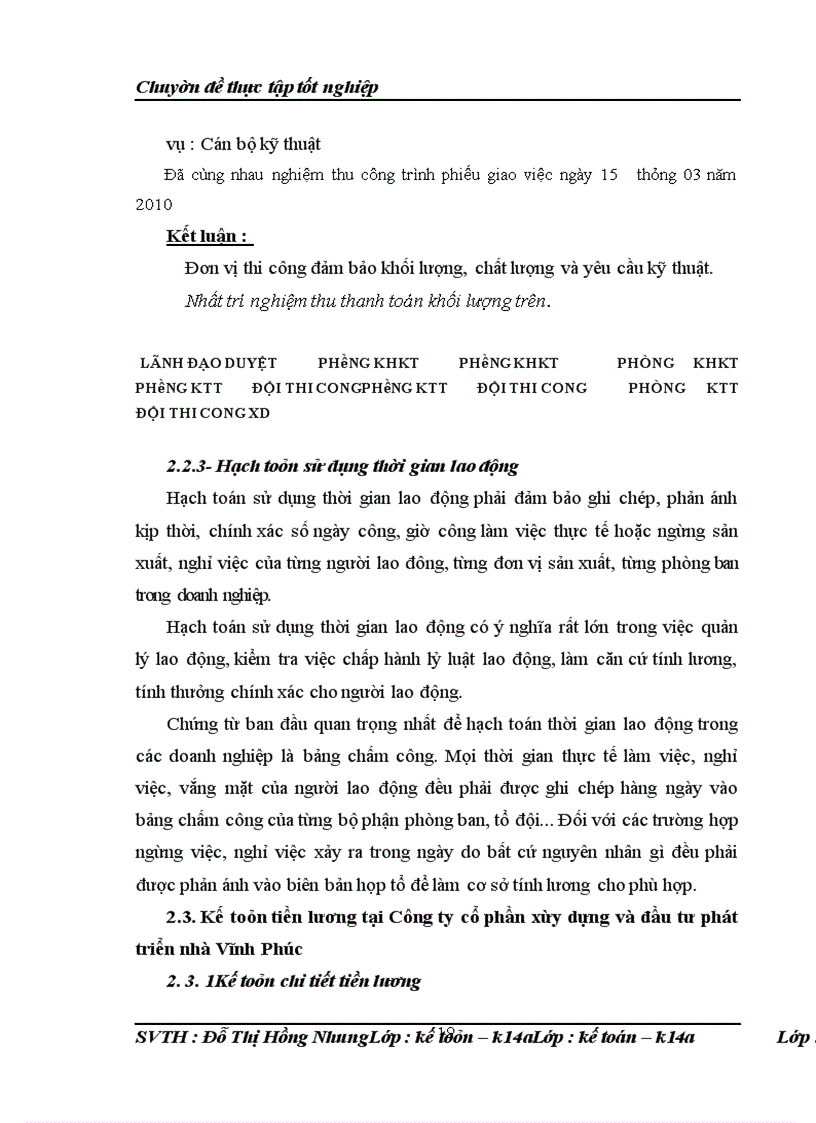 image for page Kế toán tiền lương và các khoản trích theo lương ở Công ty Cổ phần xây dựng và đầu tư phát triển nhà Vĩnh Phúc