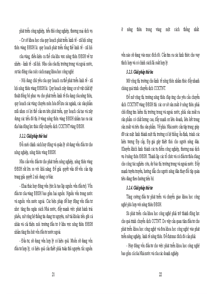 image for page Phương hướng và những giải pháp chủ yếu chuyển dịch CCKTNT vùng ĐBSH