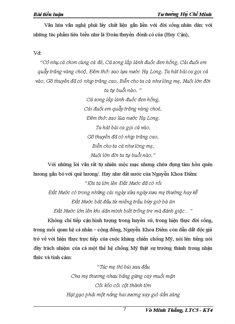 image for page Vận dụng tư tưởng văn hóa văn nghệ của Hồ Chí Minh vào xây dựng nền văm hóa văn nghệ trong giai đoạn hiện nay