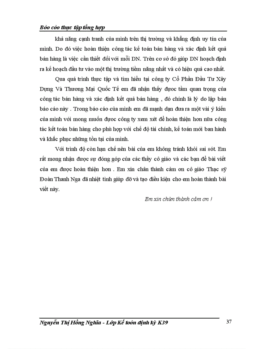 image for page Một số đánh giá vê tình hình tổ chức hạch toán kế toán tại công ty cổ phần đầu tư xây dựng và thương mại quốc tế (ict)