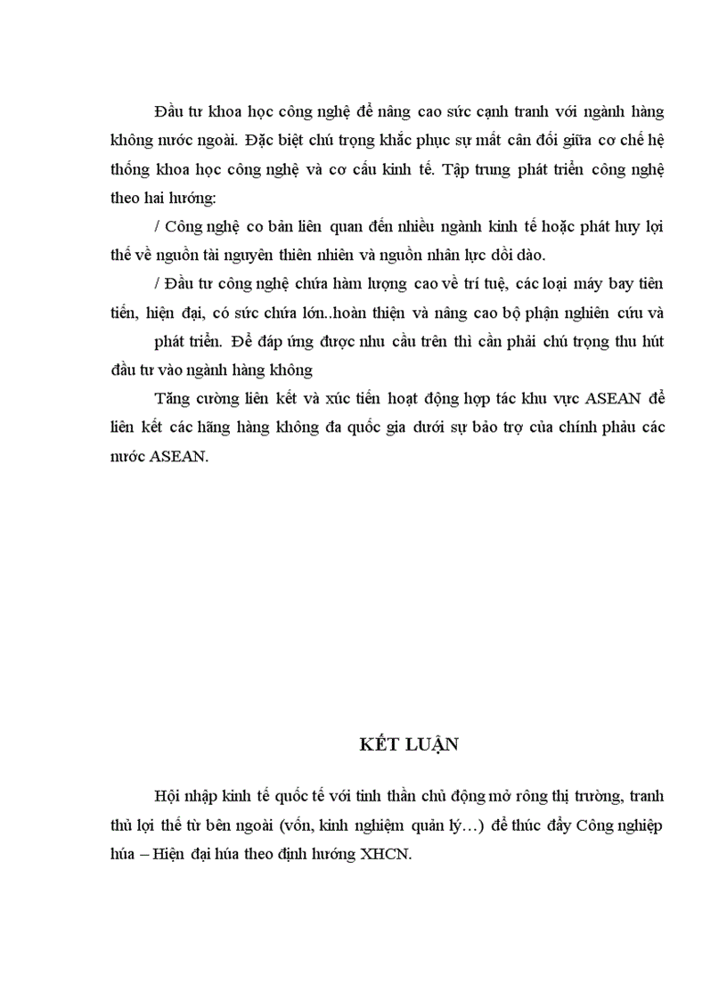 image for page Ngành hàng không Việt Nam trong quá trình hội nhập