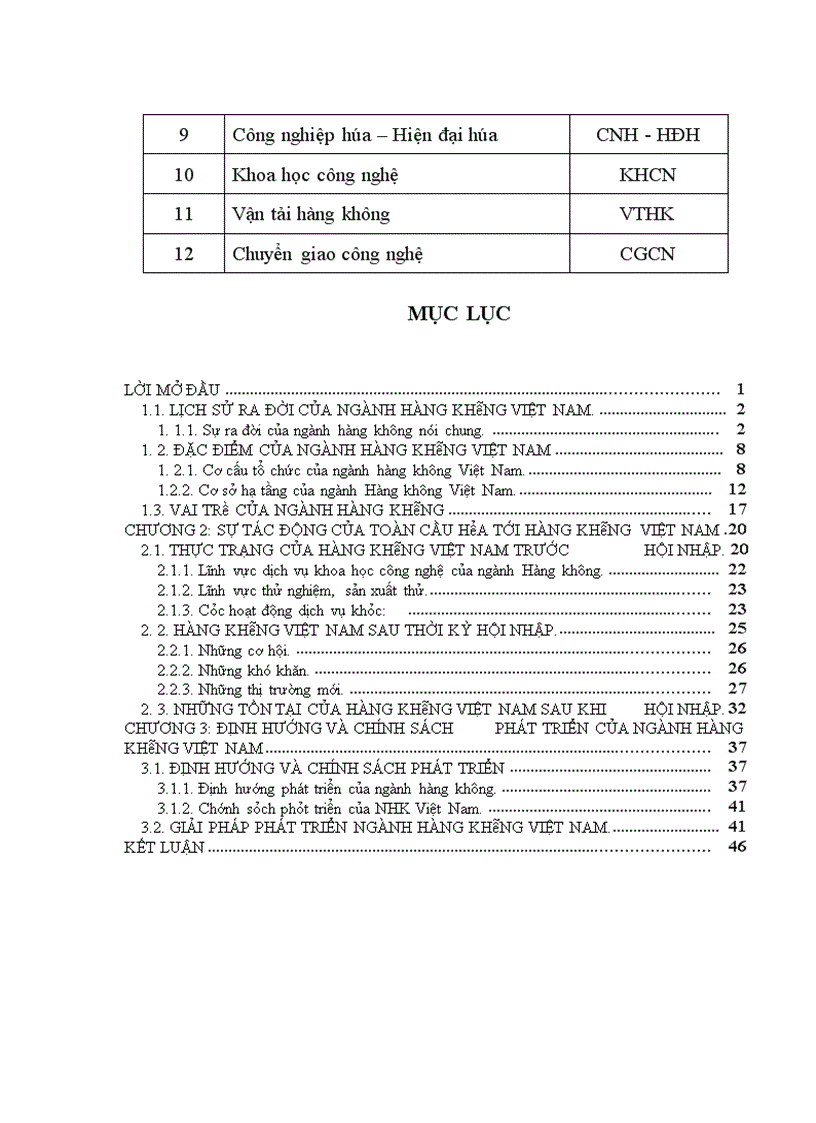 image for page Ngành hàng không Việt Nam trong quá trình hội nhập