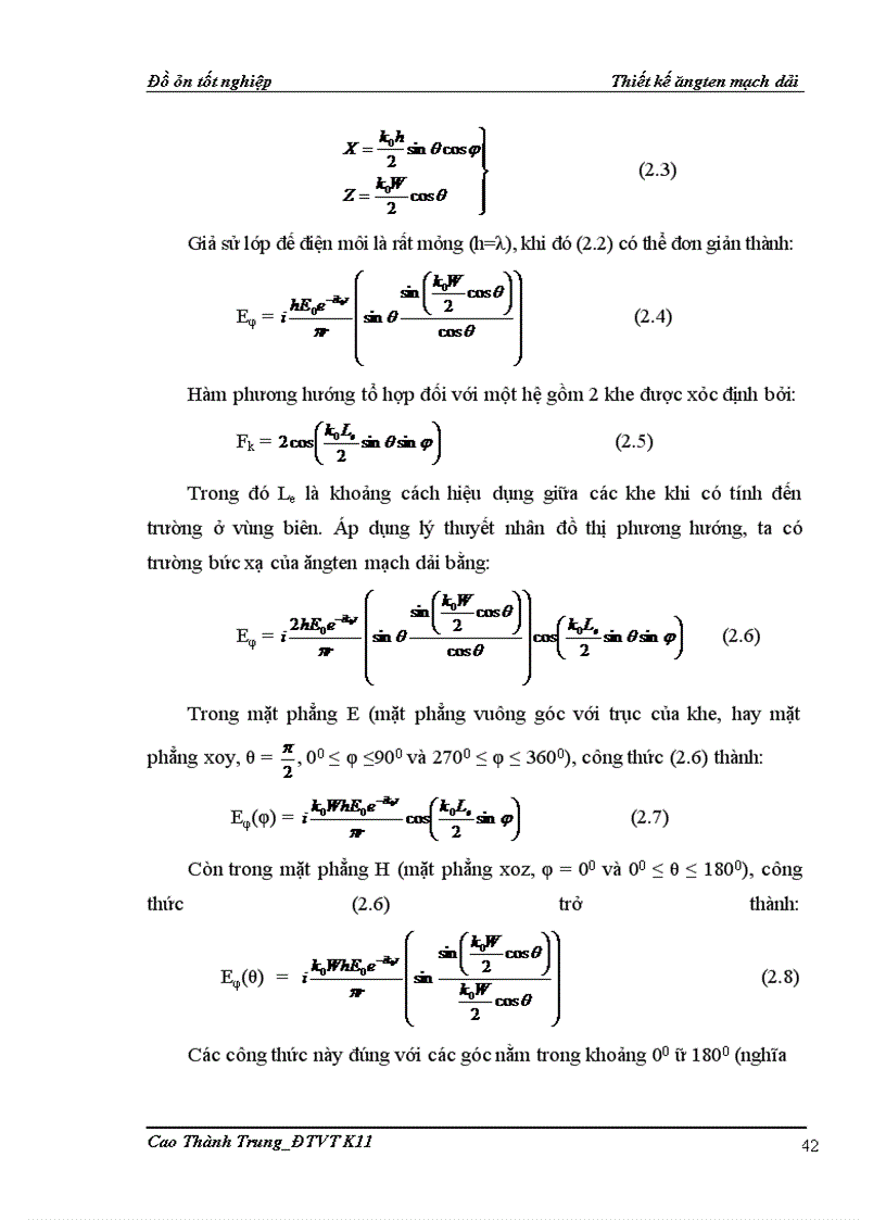 image for page Thiết kế ăngten mạch dải