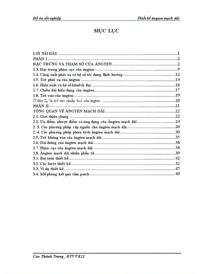 image for page Thiết kế ăngten mạch dải