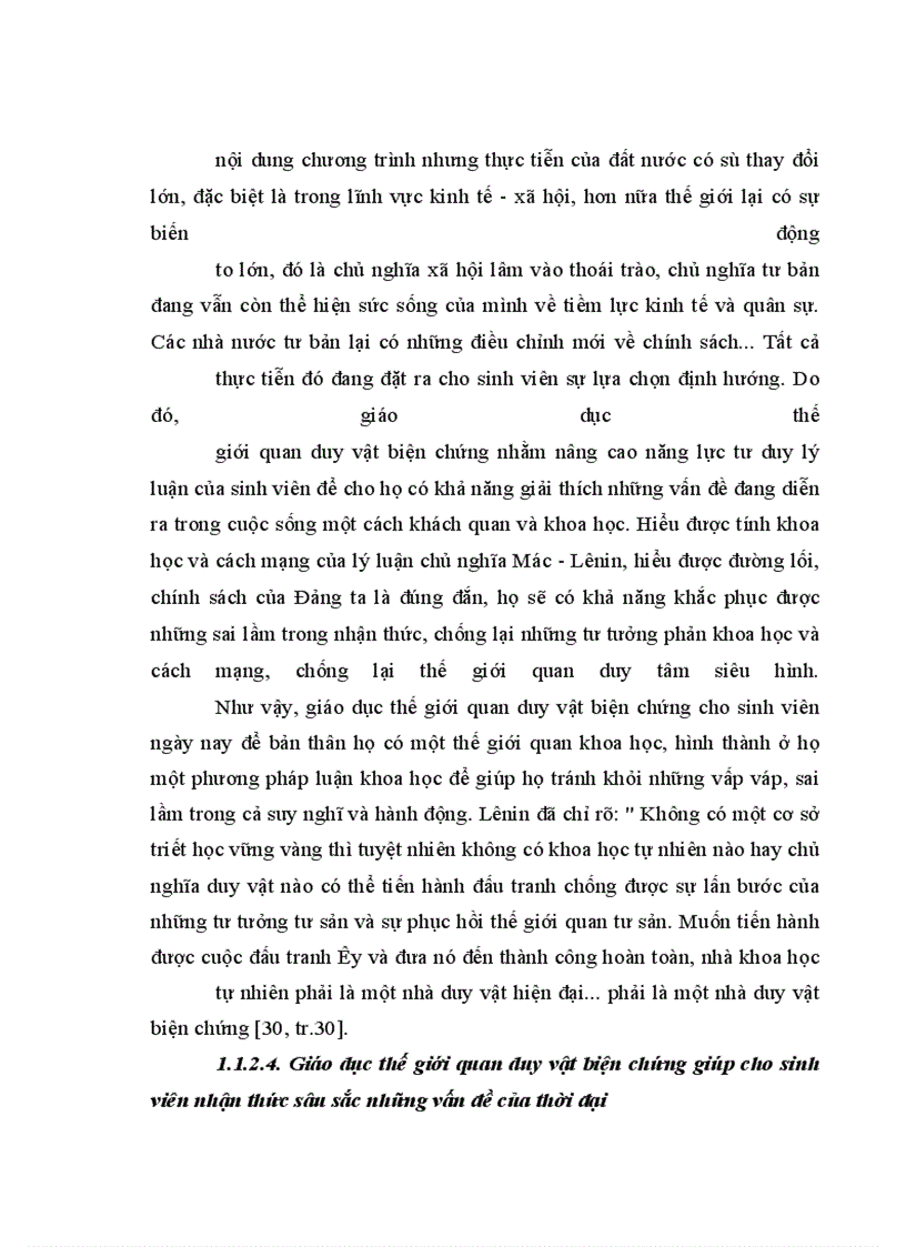 image for page Giáo dục thế giới quan duy vật biện chứng cho sinh viên hà nội hiện nay - thực trạng và giải pháp