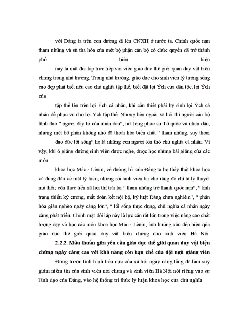 image for page Giáo dục thế giới quan duy vật biện chứng cho sinh viên hà nội hiện nay - thực trạng và giải pháp