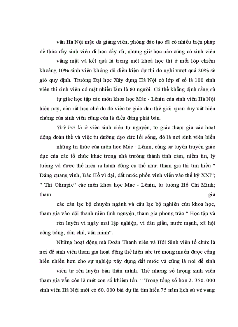 image for page Giáo dục thế giới quan duy vật biện chứng cho sinh viên hà nội hiện nay - thực trạng và giải pháp