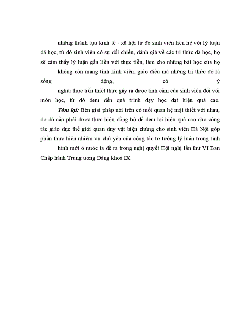 image for page Giáo dục thế giới quan duy vật biện chứng cho sinh viên hà nội hiện nay - thực trạng và giải pháp