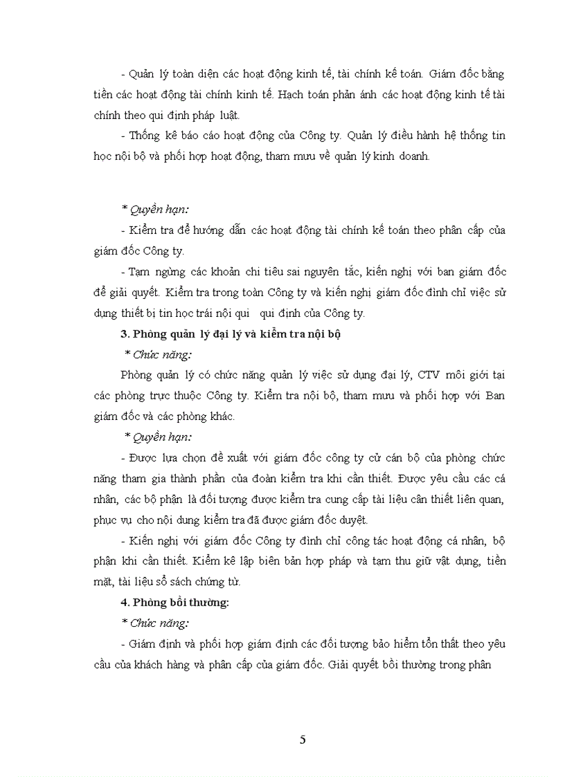 image for page Tổ chức của công ty bảo hiểm Hà nội