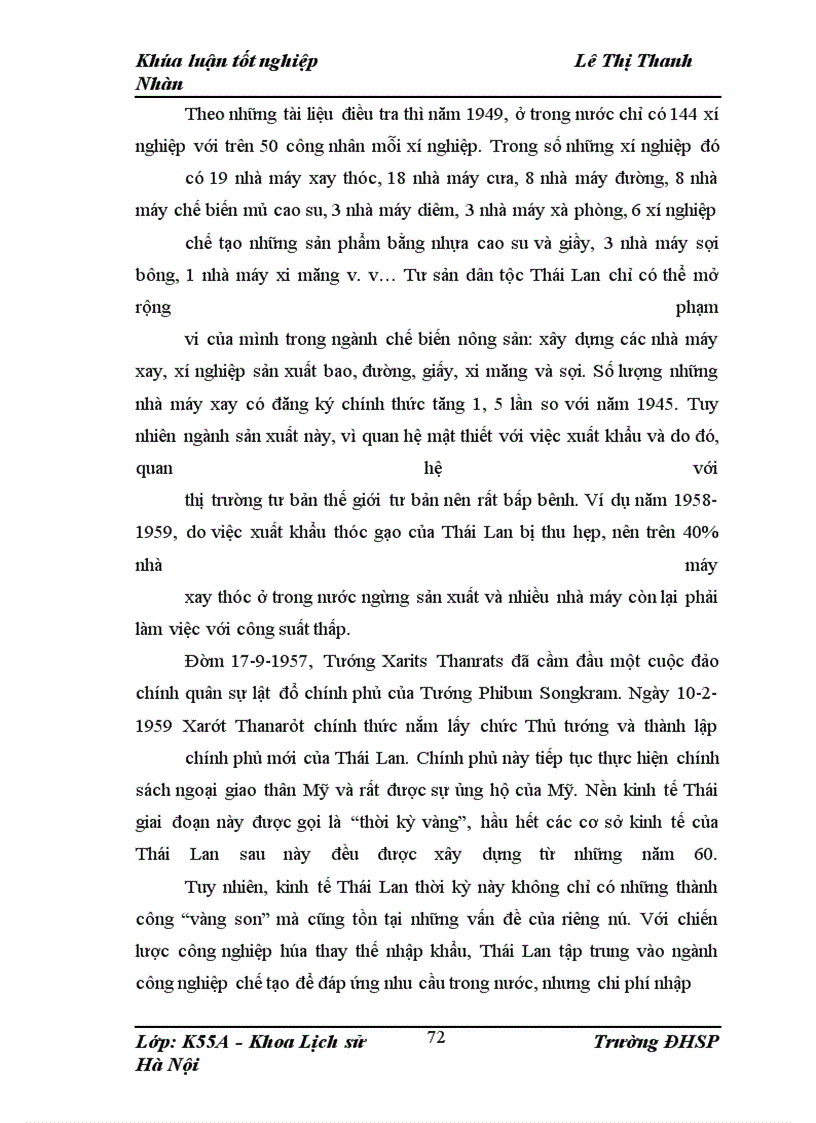 image for page Những nội dung cơ bản trong chính sách kinh tế - quân sự của Thái Lan đối với Mỹ