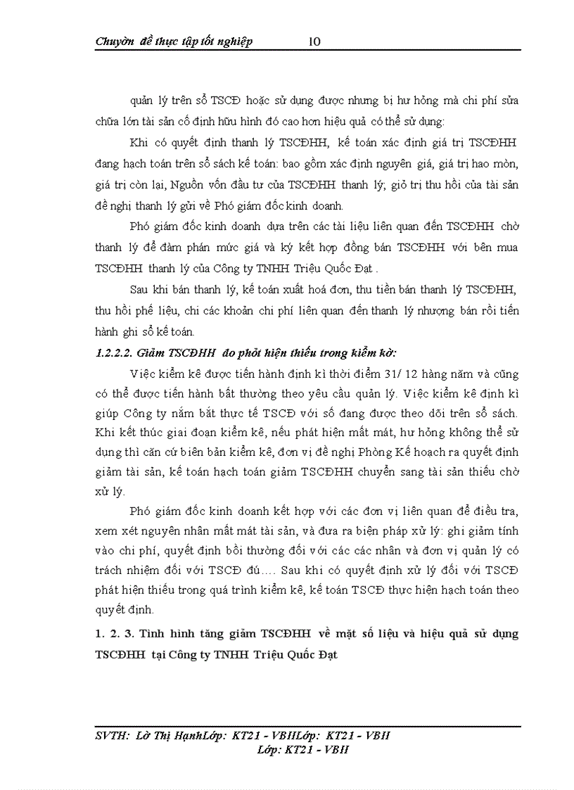 image for page Hoàn thiện kế toán tài sản cố định hữu hình với việc nâng cao hiệu quả sử dụng tài sản cố định hữu hình tại Công ty TNHH Triệu Quốc Đạt