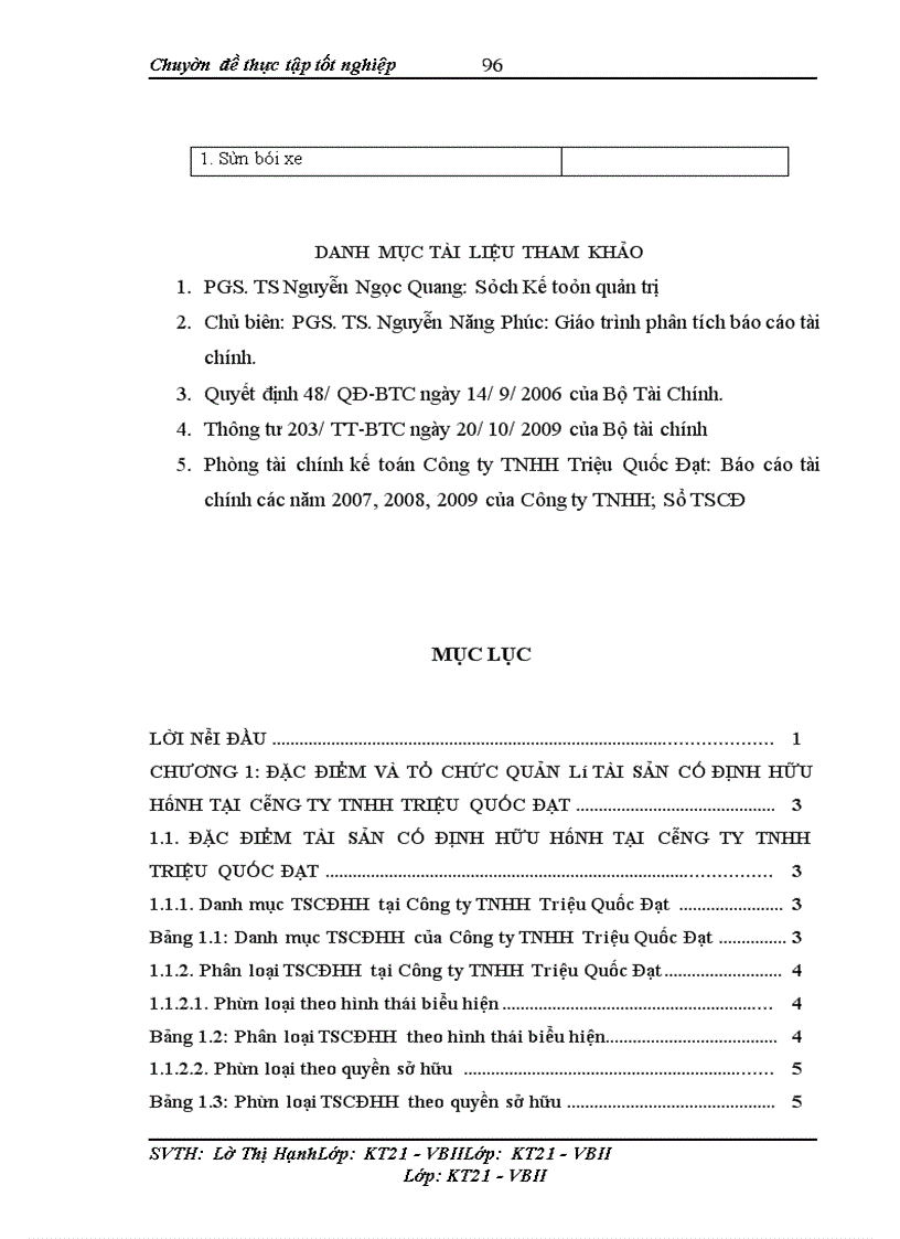 image for page Hoàn thiện kế toán tài sản cố định hữu hình với việc nâng cao hiệu quả sử dụng tài sản cố định hữu hình tại Công ty TNHH Triệu Quốc Đạt