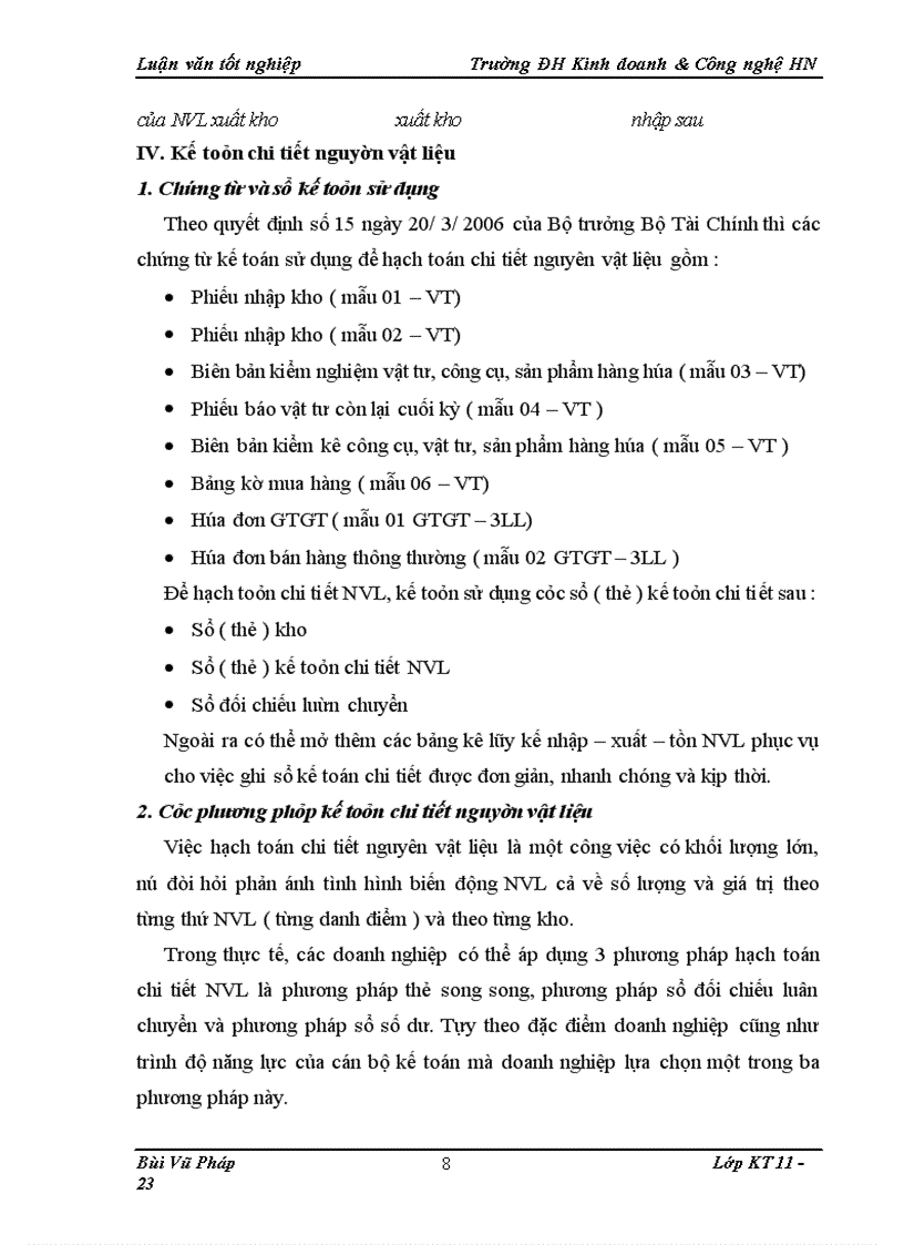 image for page Kế toán nguyên vật liệu tại Công ty Cổ phần vận tải Thủy I