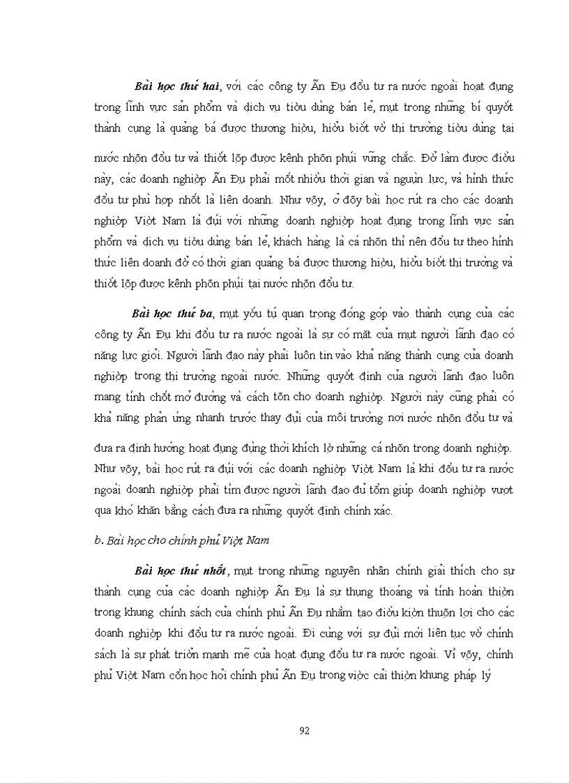 image for page Hình thức và động cơ đầu tư ra nước ngoài của doanh nghiệp Ấn Độ và bài học cho Việt Nam