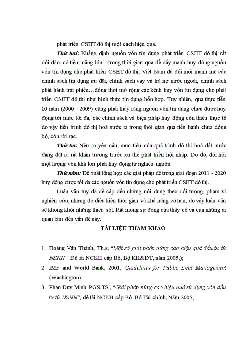 image for page Giải pháp huy động nguồn vốn tín dụng để phát triển cơ sở hạ tầng đô thị tại Việt Nam trong giai đoạn mới