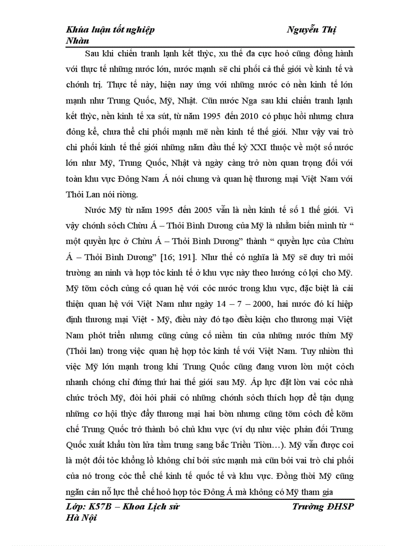 image for page Quan hệ thương mại Việt Nam với Thái Lan từ 1995 đến 2010