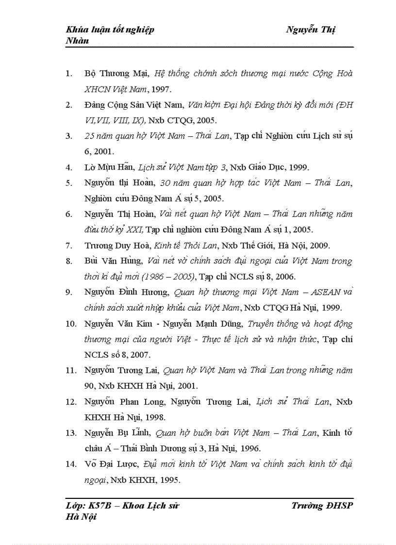 image for page Quan hệ thương mại Việt Nam với Thái Lan từ 1995 đến 2010