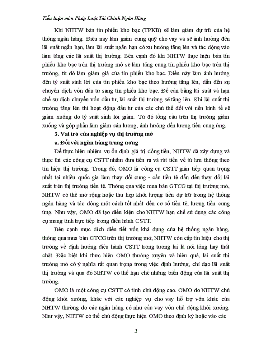 image for page Đánh giá sự điều tiết của ngân hàng nhà nước trong việc thực hiện chính sách tiền tệ thông qua nghiệp vụ thị trường mở hiện nay.