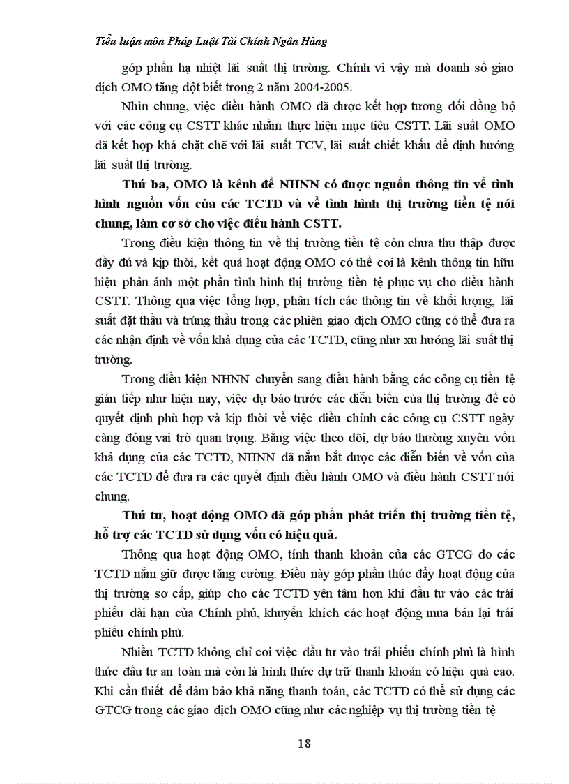 image for page Đánh giá sự điều tiết của ngân hàng nhà nước trong việc thực hiện chính sách tiền tệ thông qua nghiệp vụ thị trường mở hiện nay.