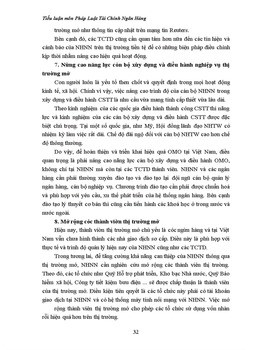 image for page Đánh giá sự điều tiết của ngân hàng nhà nước trong việc thực hiện chính sách tiền tệ thông qua nghiệp vụ thị trường mở hiện nay.